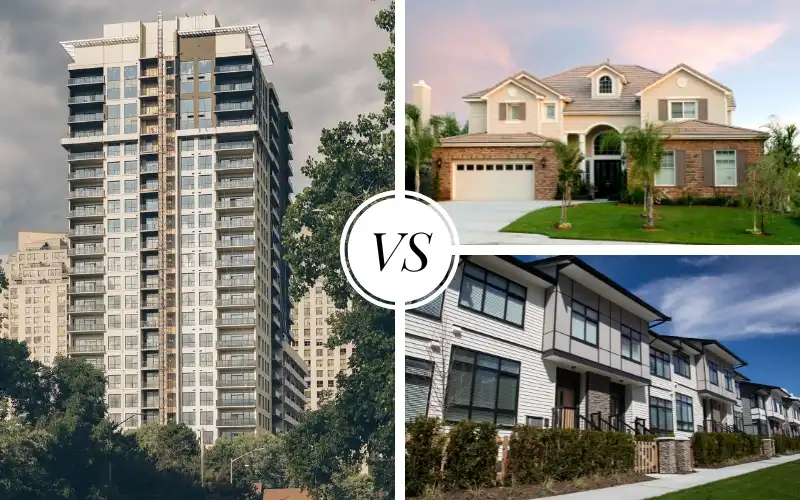 Is it better to buy an apartment, townhouse, or house?