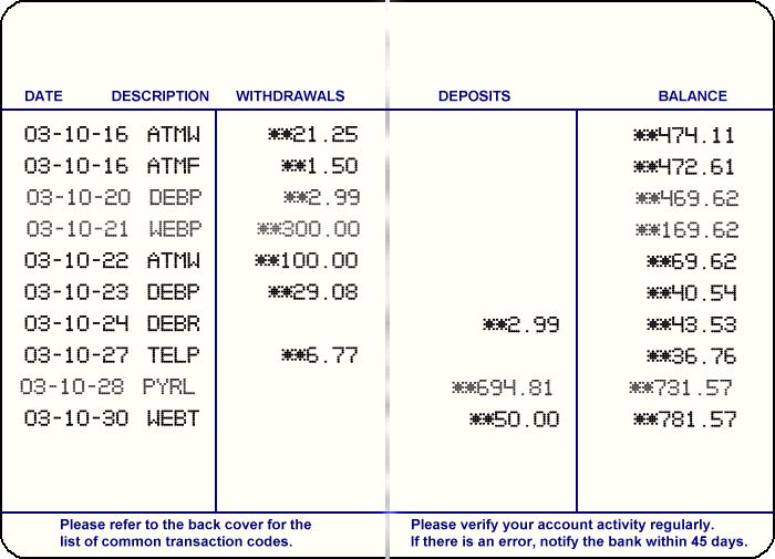 passbook