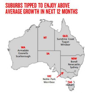 graph of suburbs with growth